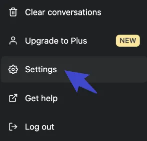 export chatgpt conversation settings