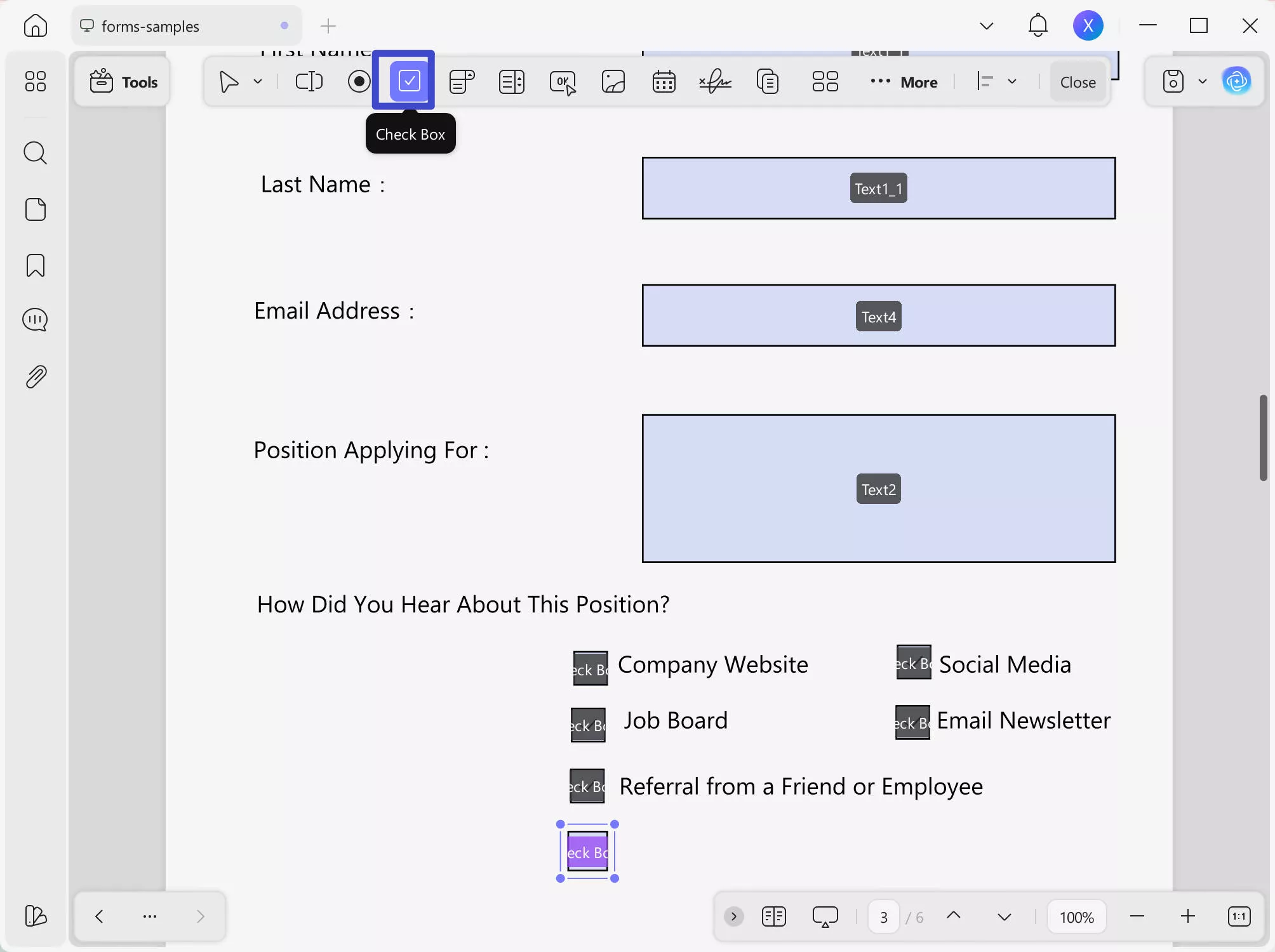 select check box on win