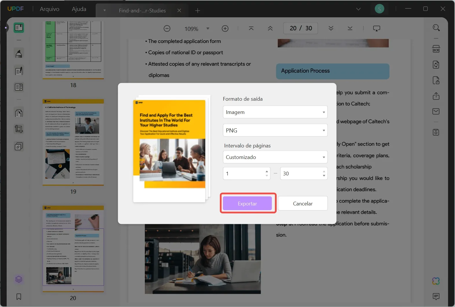 Converter um PDF para JPG no Windows 11/10 usando UPDF