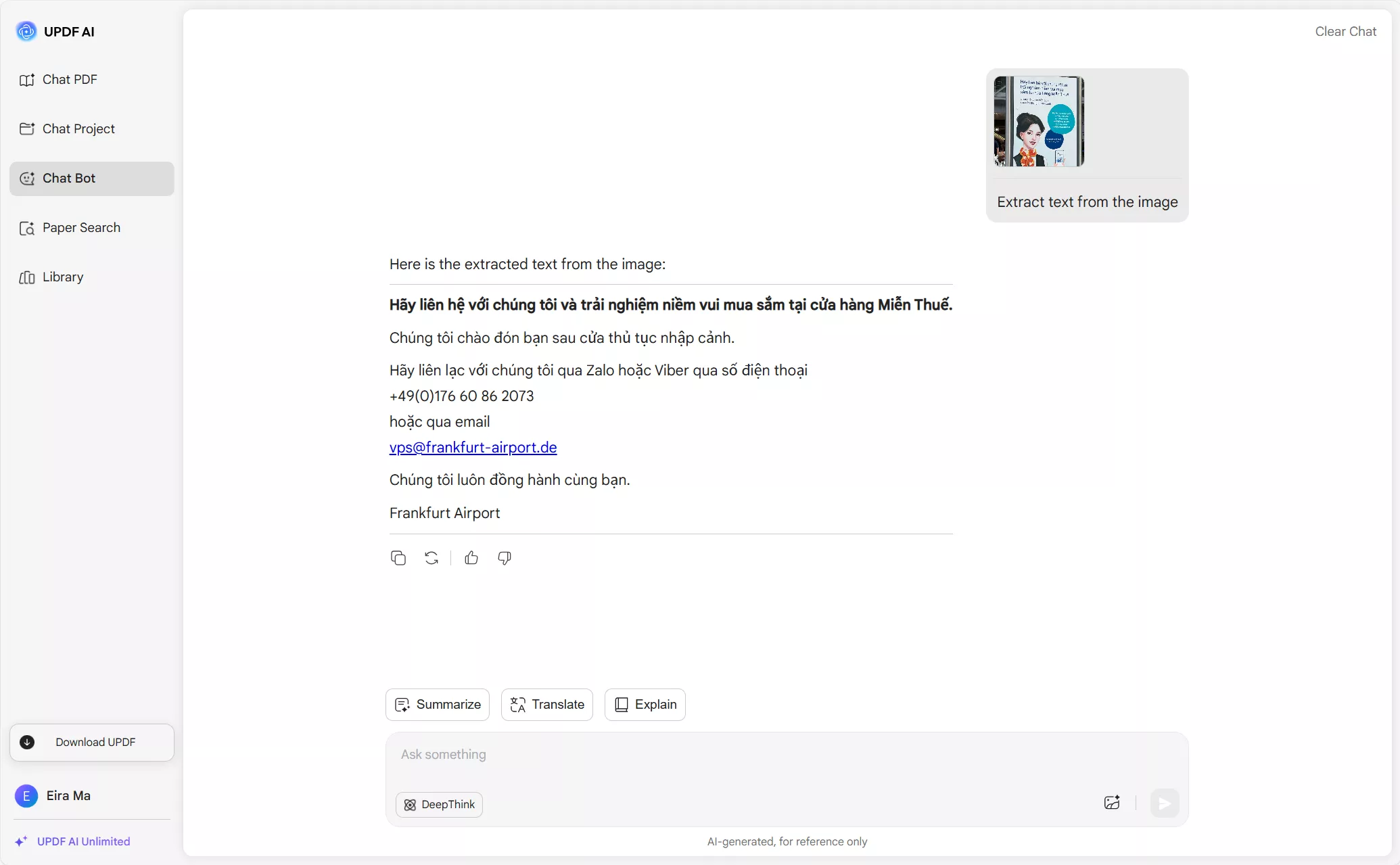 updf ocr handwriting text