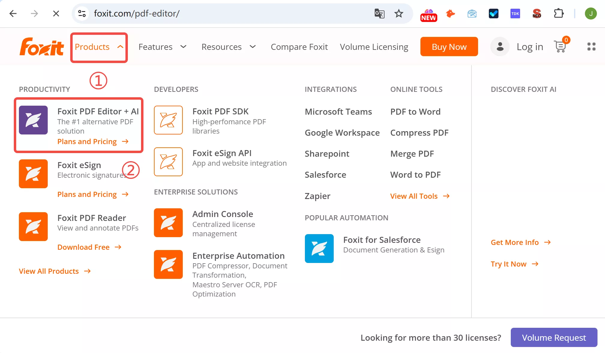foxit delete page choose pdf editor cloud option