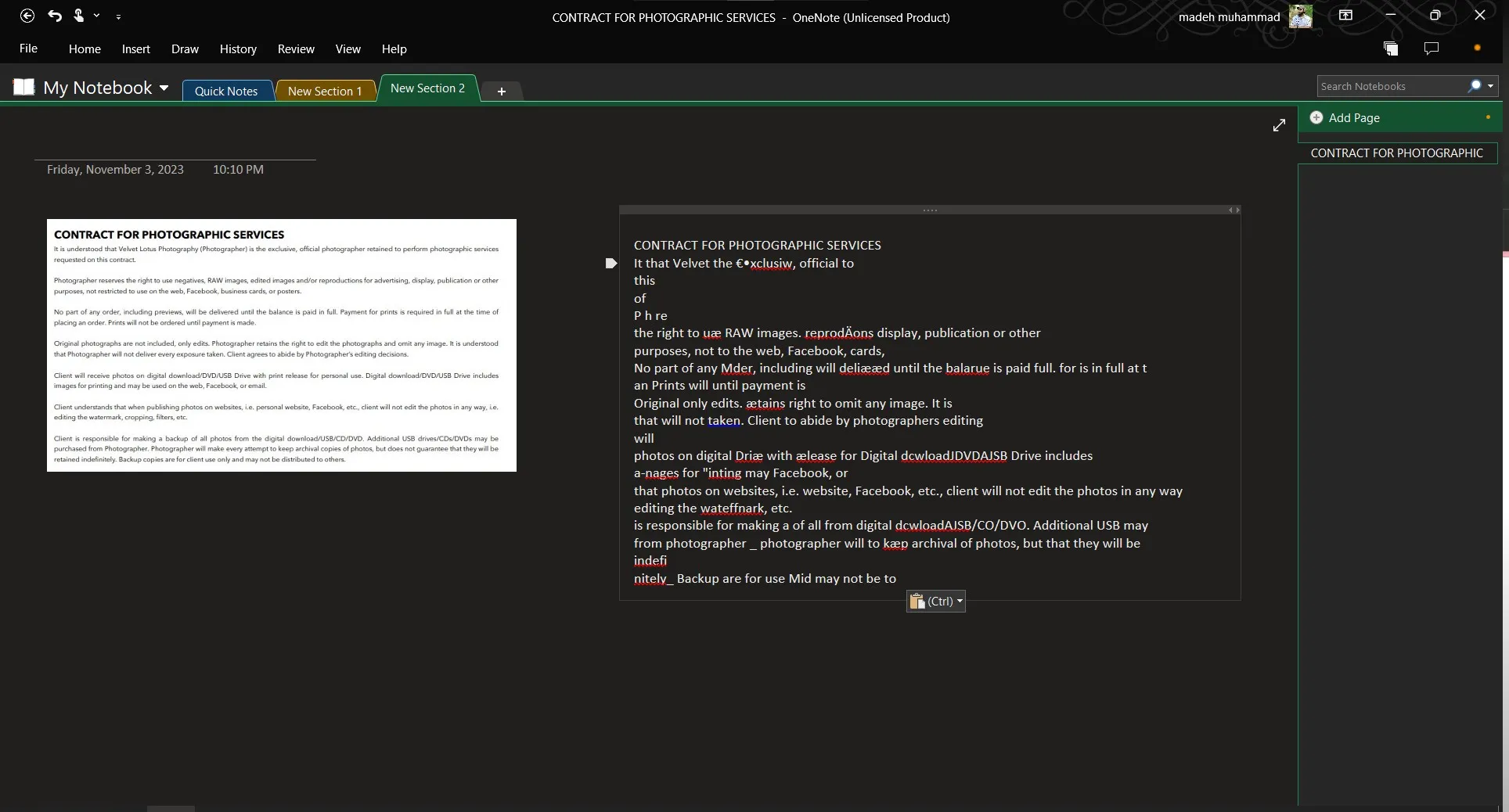onenote ocr