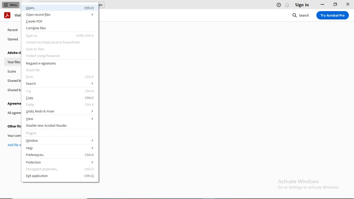 Adobe AcrobatでPDFを開く