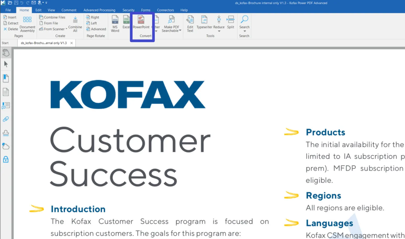 pdf to ppt converter kofax