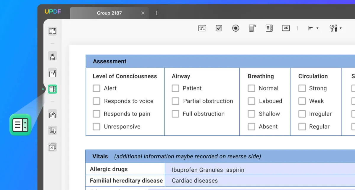 sign pdf prepare form