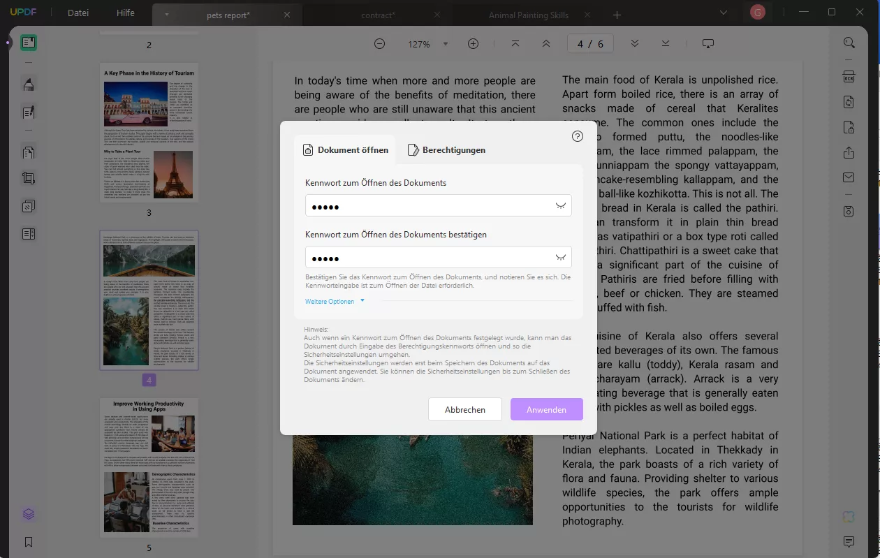 PDF mit Passwort schützen - UPDF