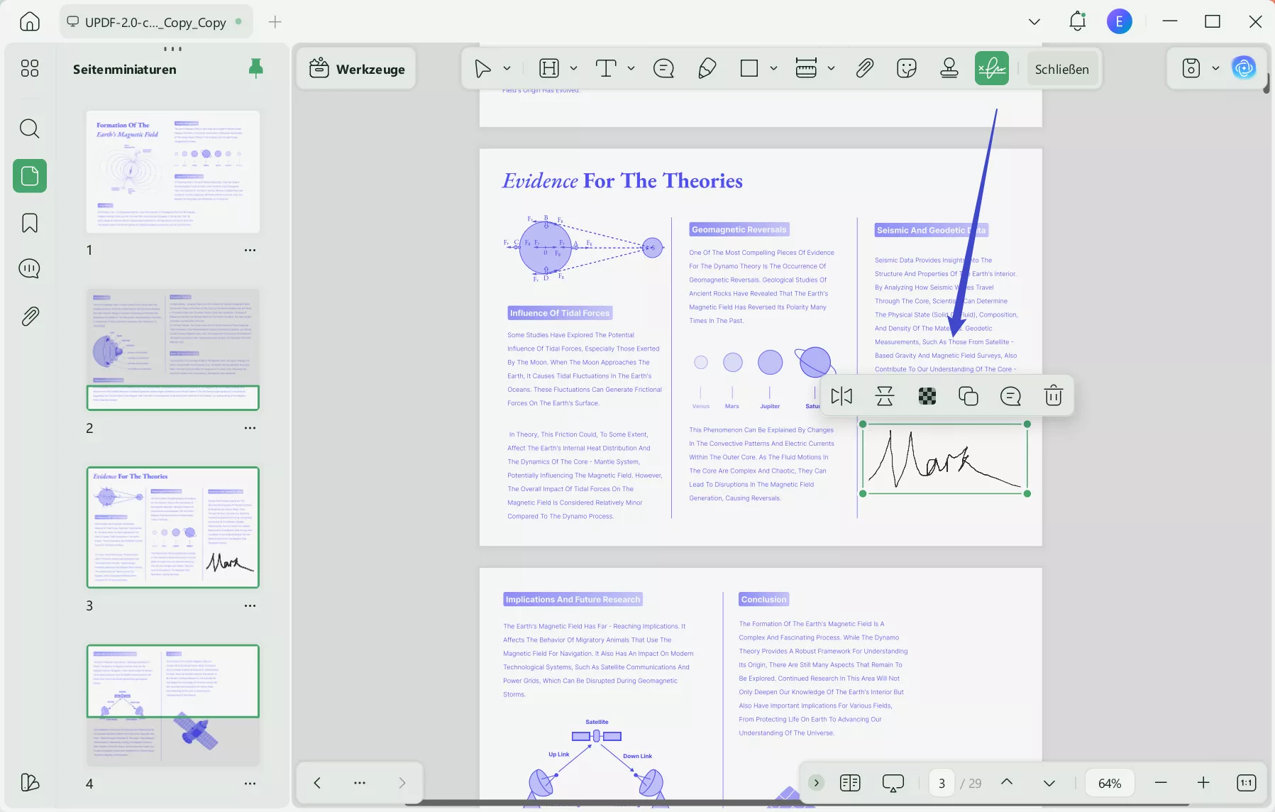 PDF Signatur erstellen