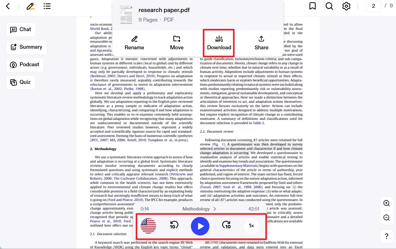 speechify download mp3