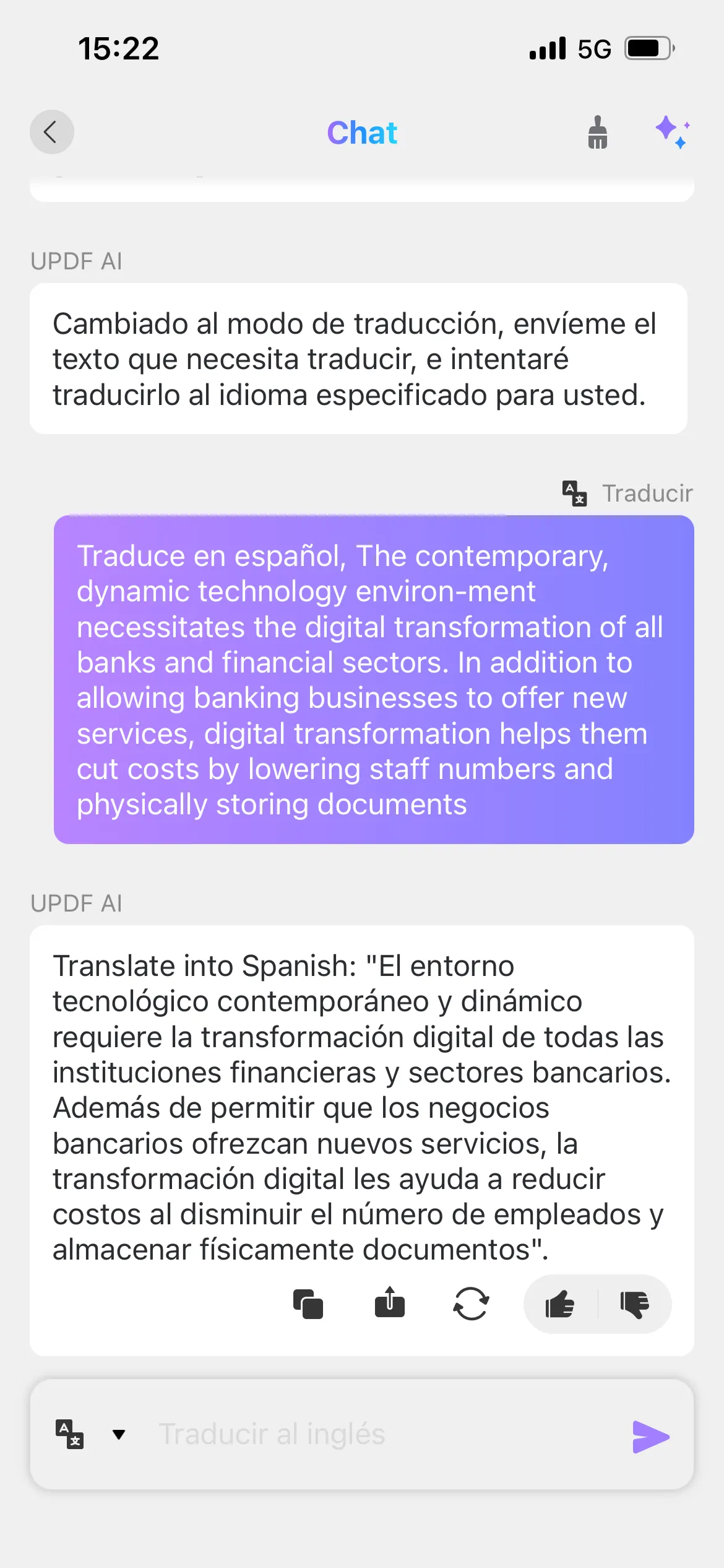 translate PDF iPhone updf