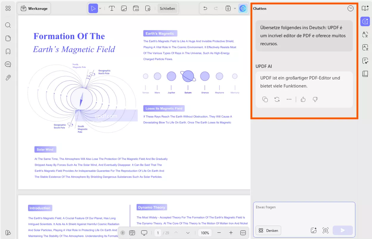 ChatGPT in UPDF verwenden