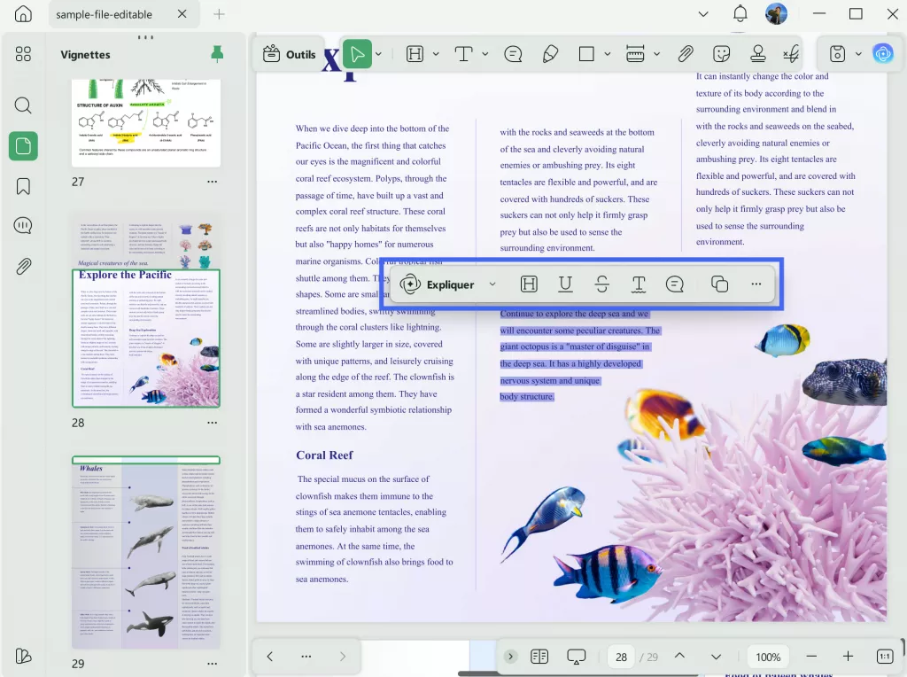 modifier texte du pdf