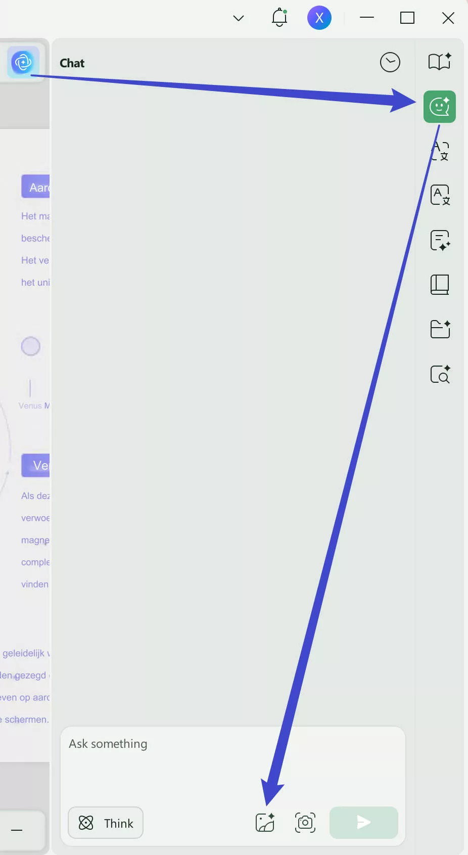 Upload the image with text to translate with updf ai