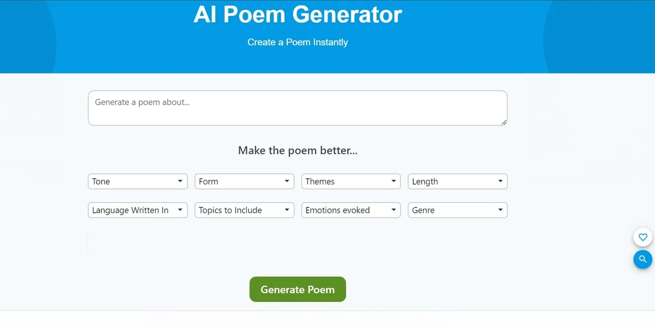 analyse de poème générateur de poème ai