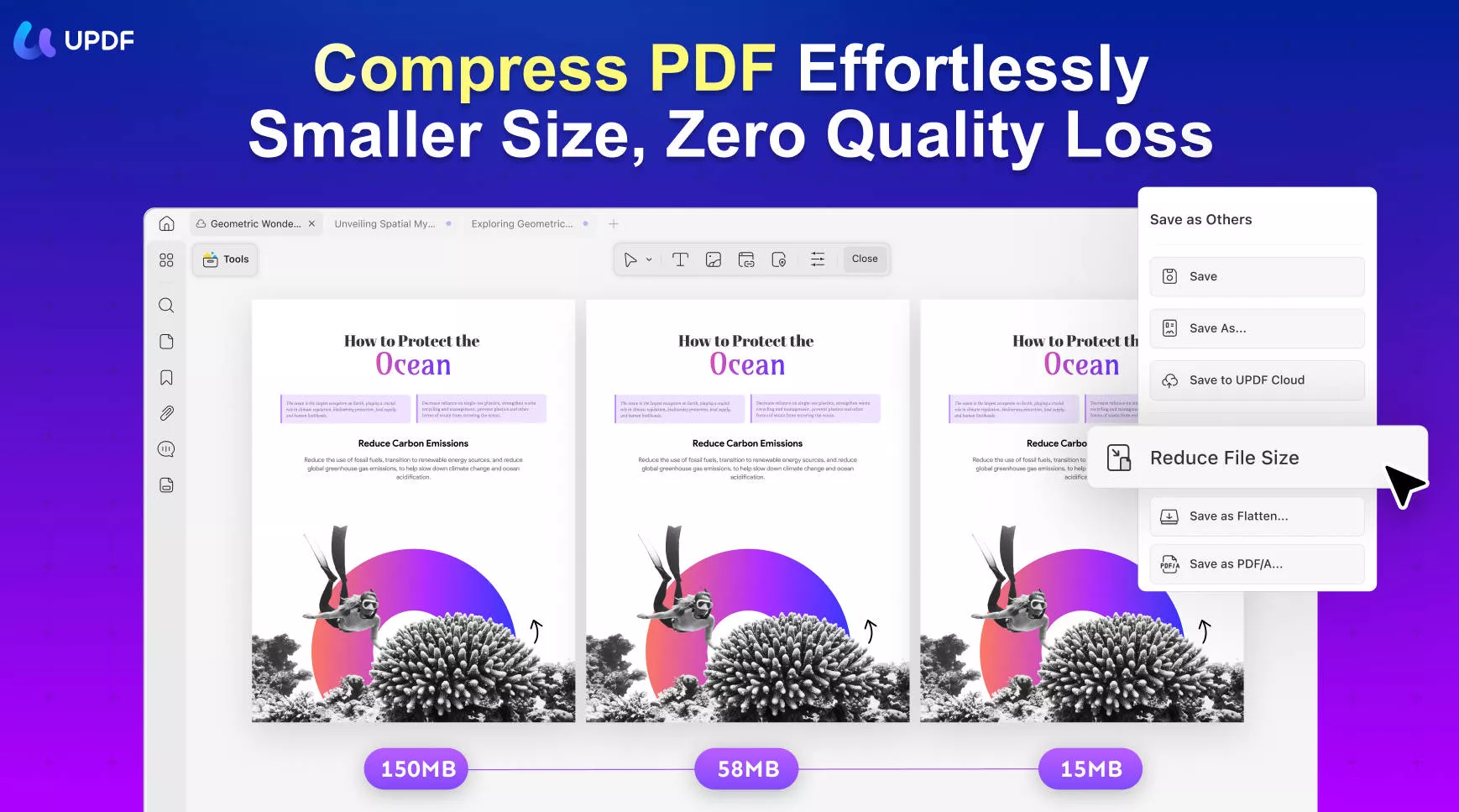 compress pdf updf