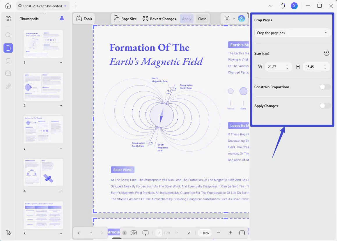a4 pdf to a5 crop option