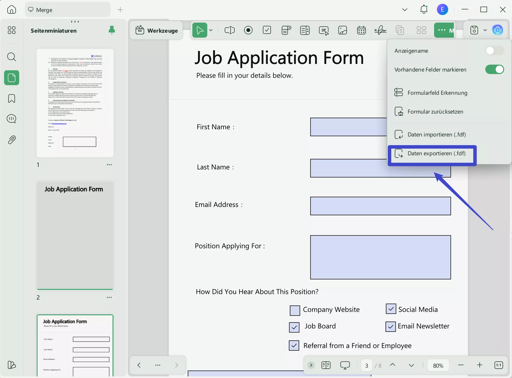Daten in PDF extrahieren