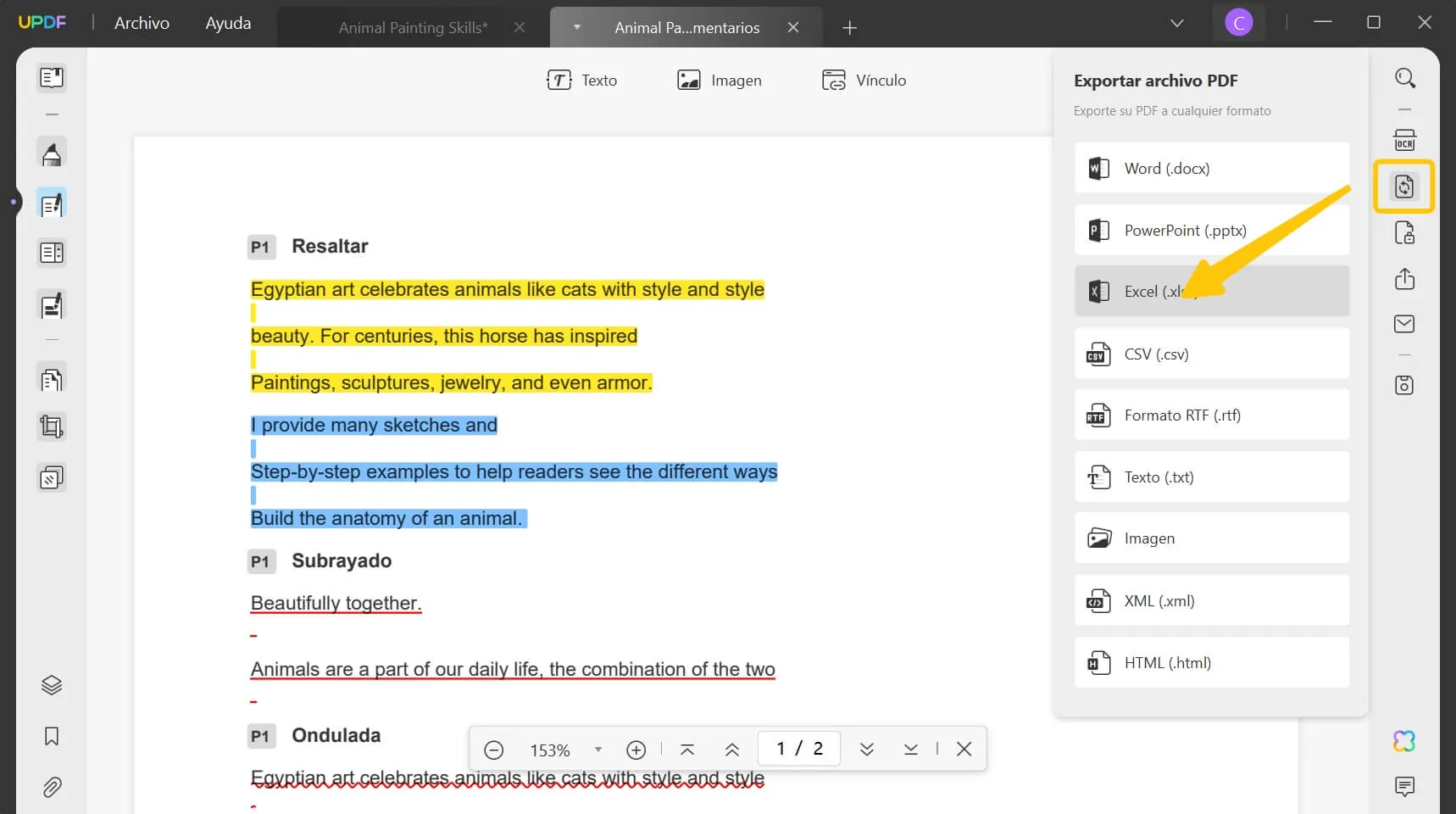 export comments from pdf to excel pdf to excel