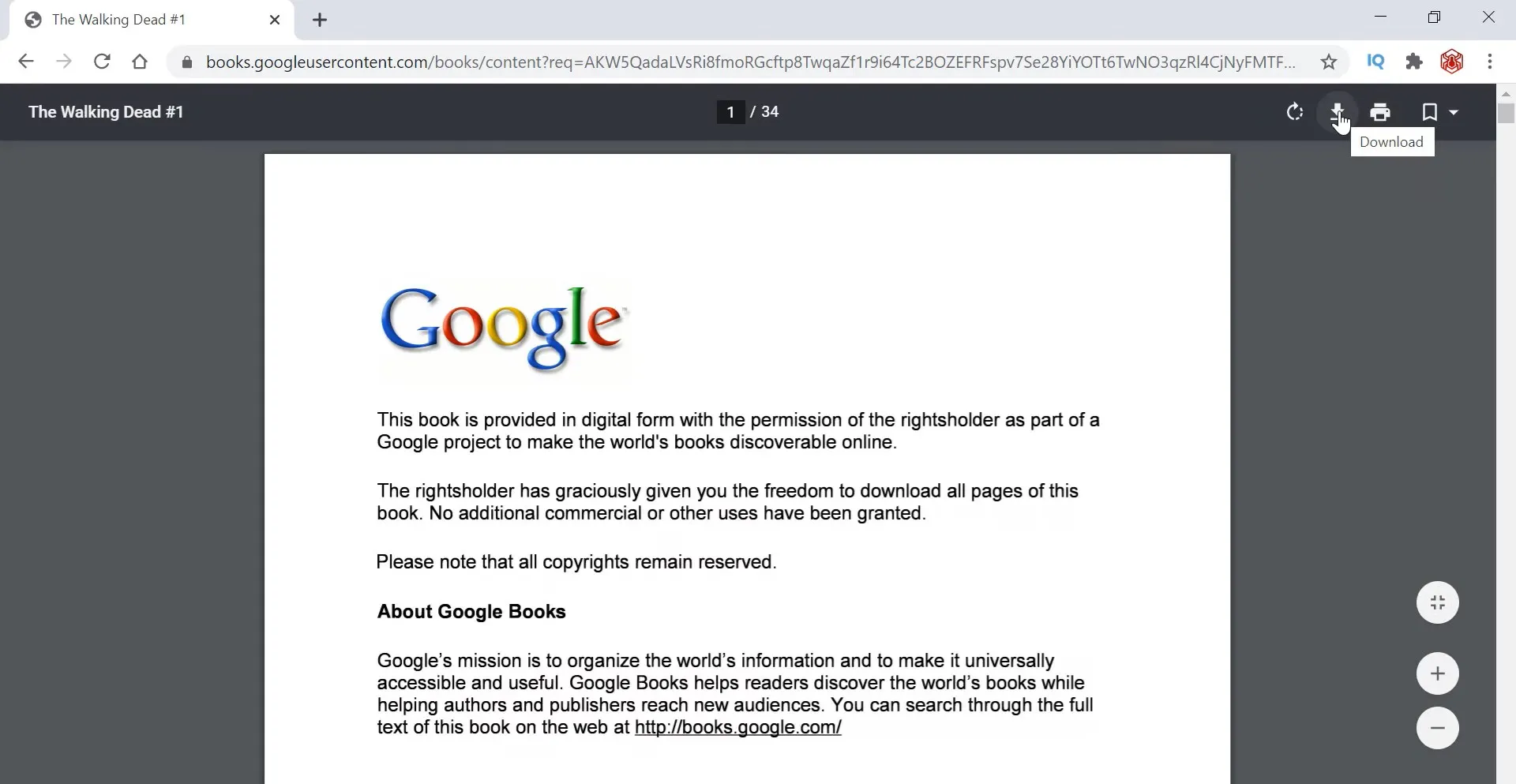 google ブックス からPDFをダウンロード google docs