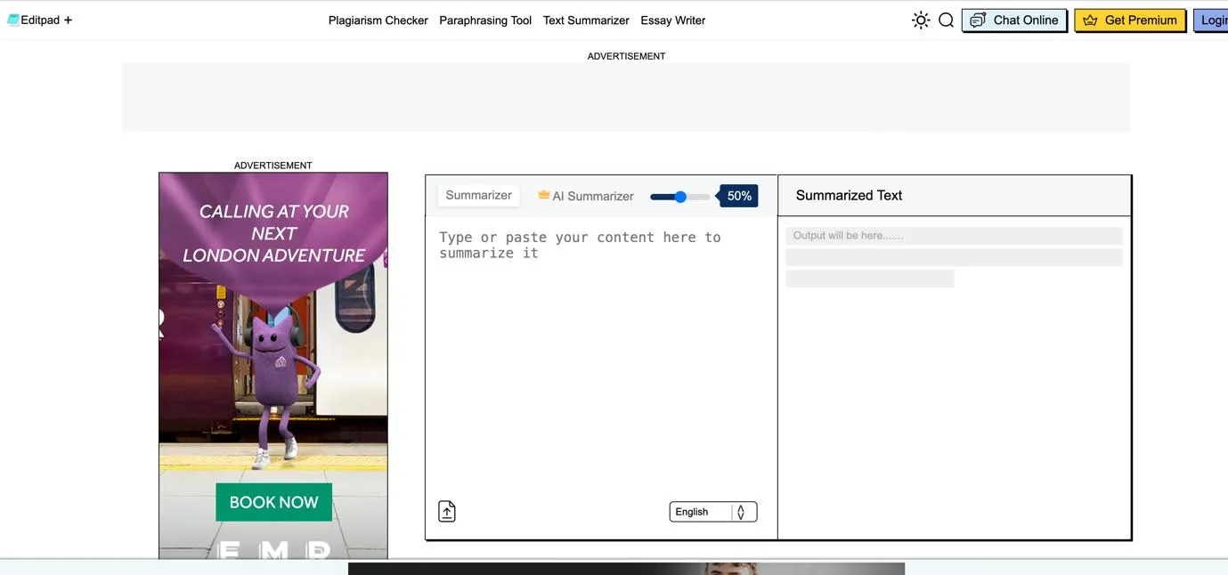 online summarizer Editpad