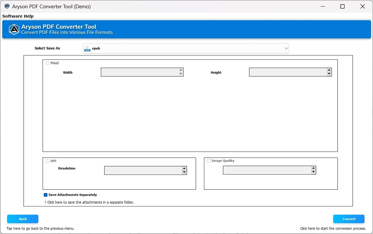 aryson pdf to epub converter