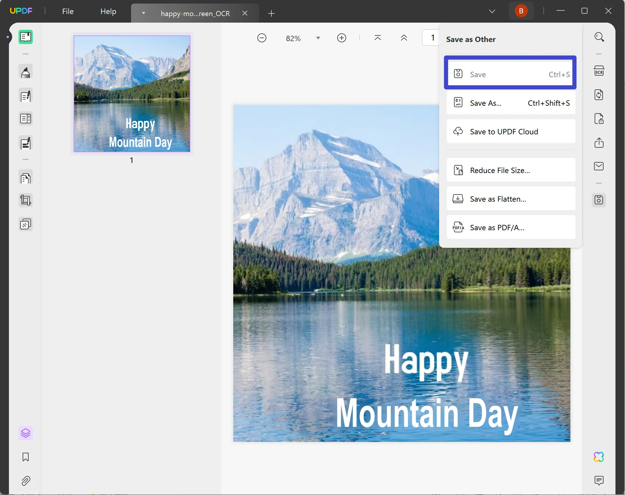 تحويل صورة إلى مستند حفظ