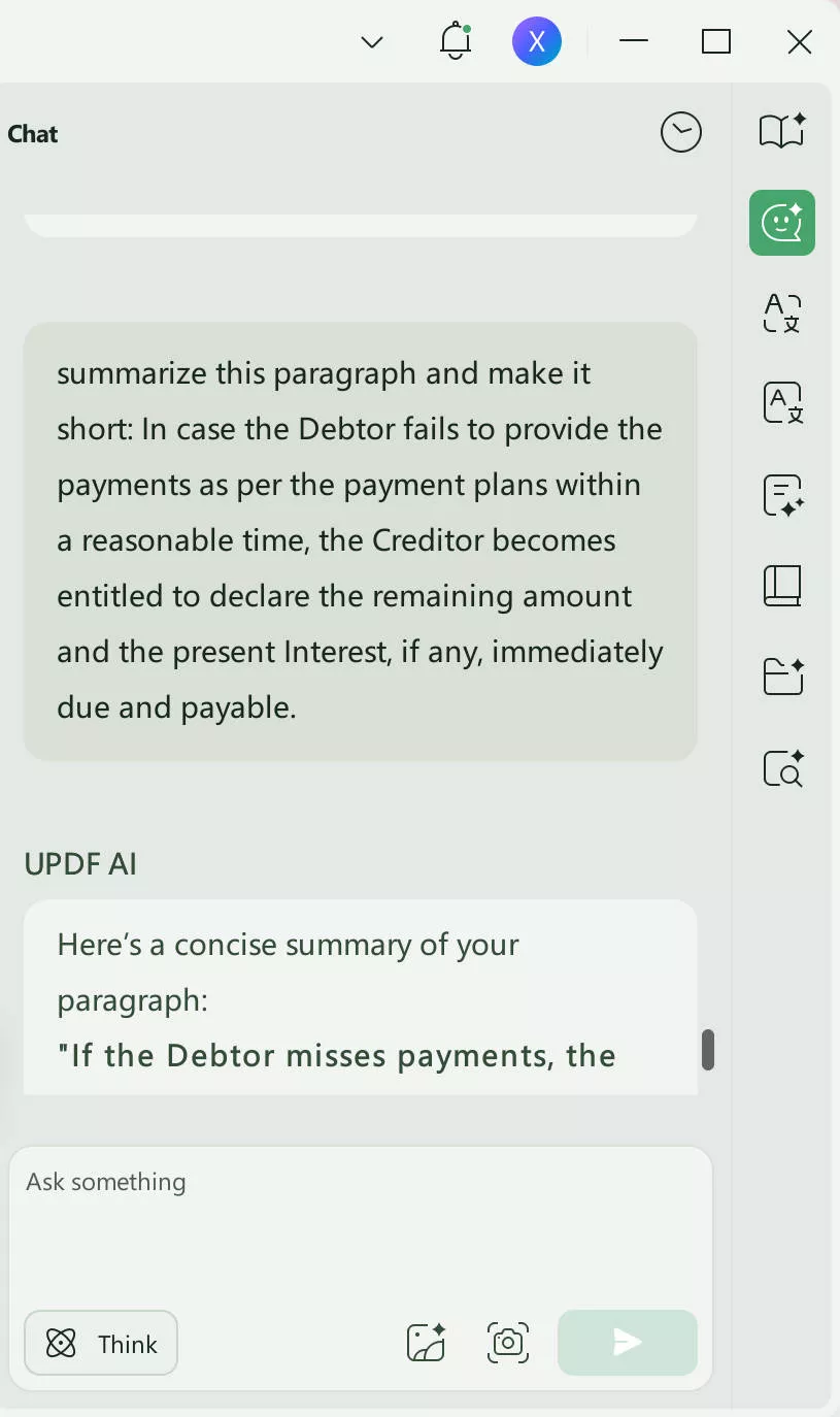 shorten the paragraph and summarize updf