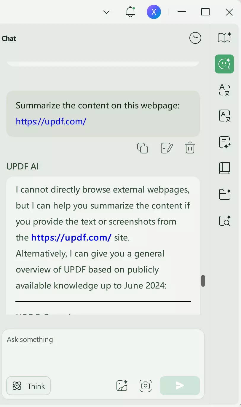summarize web page updf