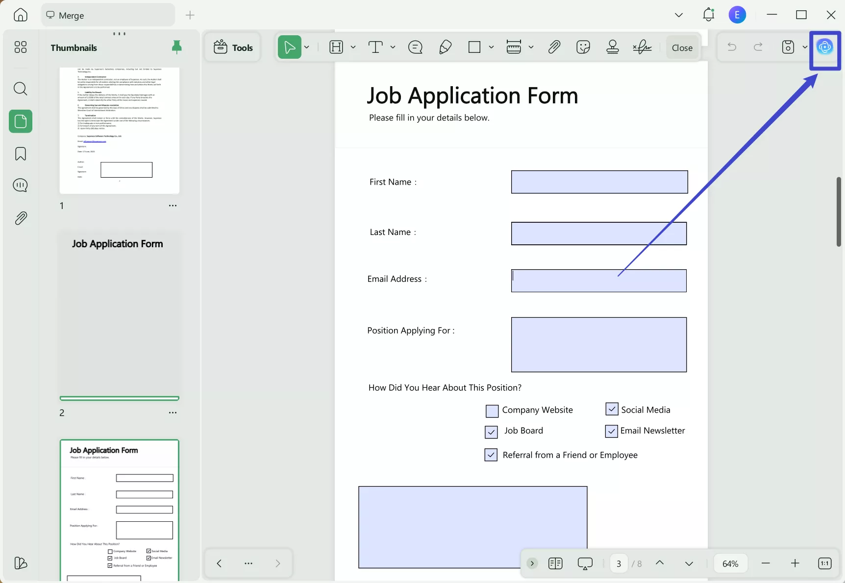 document qa updf icon