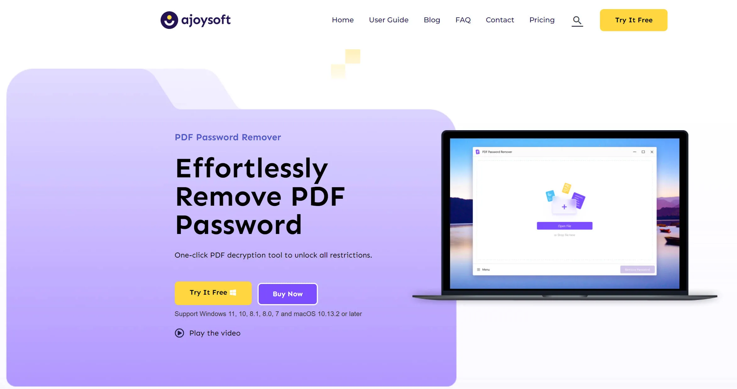 ajoysoft pdf password remover