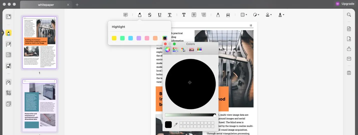 how to black out text in pdf without redact choose black
