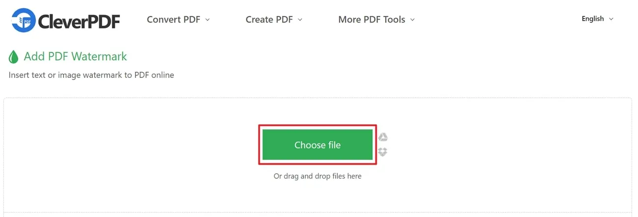 add watermark to pdf online choose a pdf file from the computer