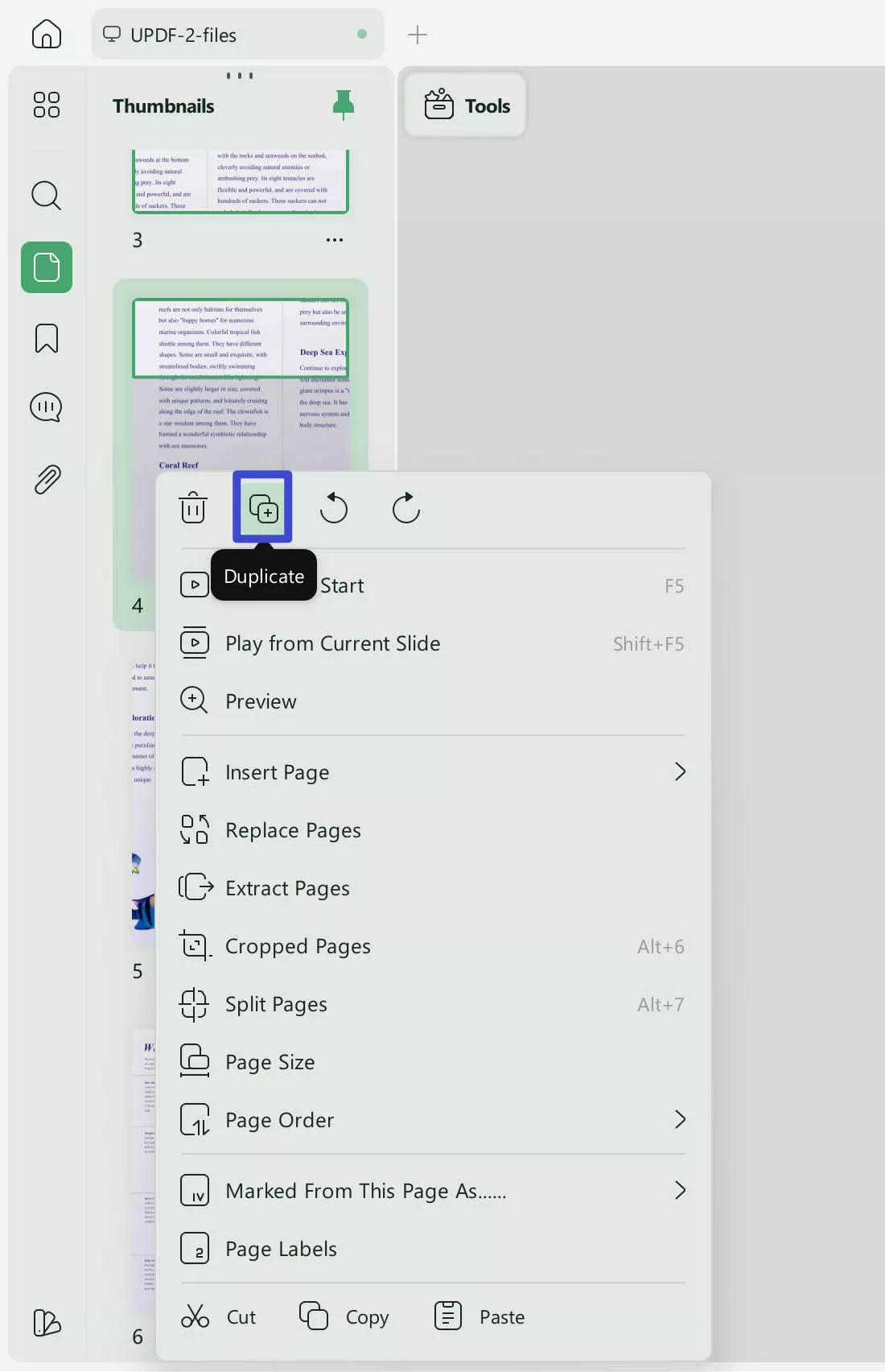 split a pdf page in half