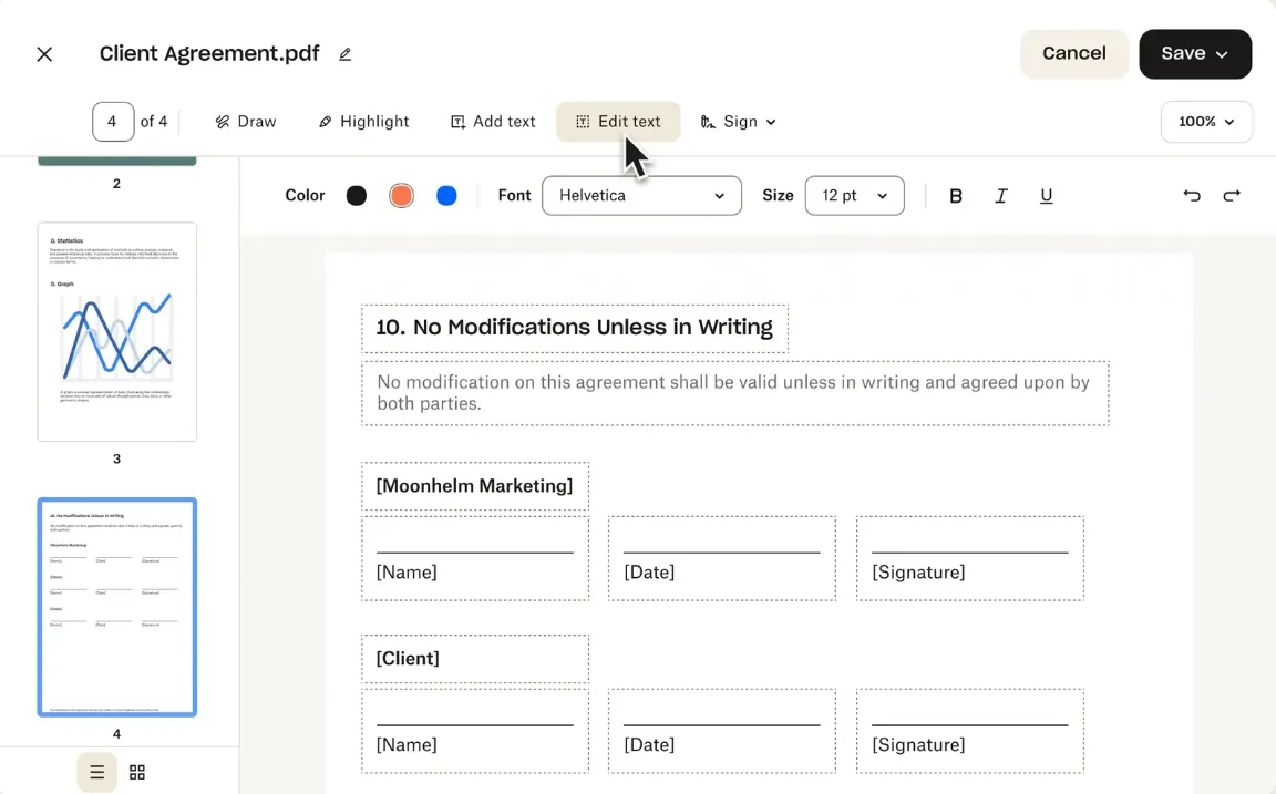edit pdf in dropbox