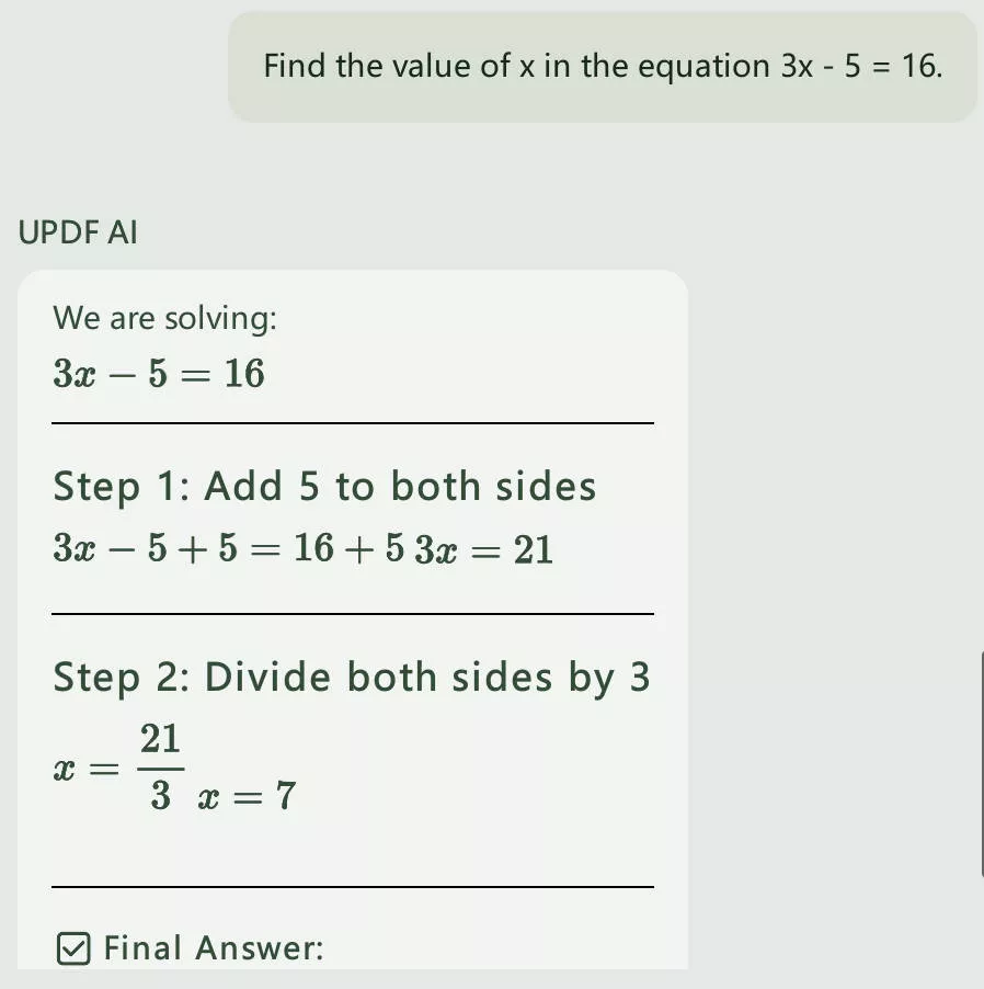 ai math solver updf ai answer