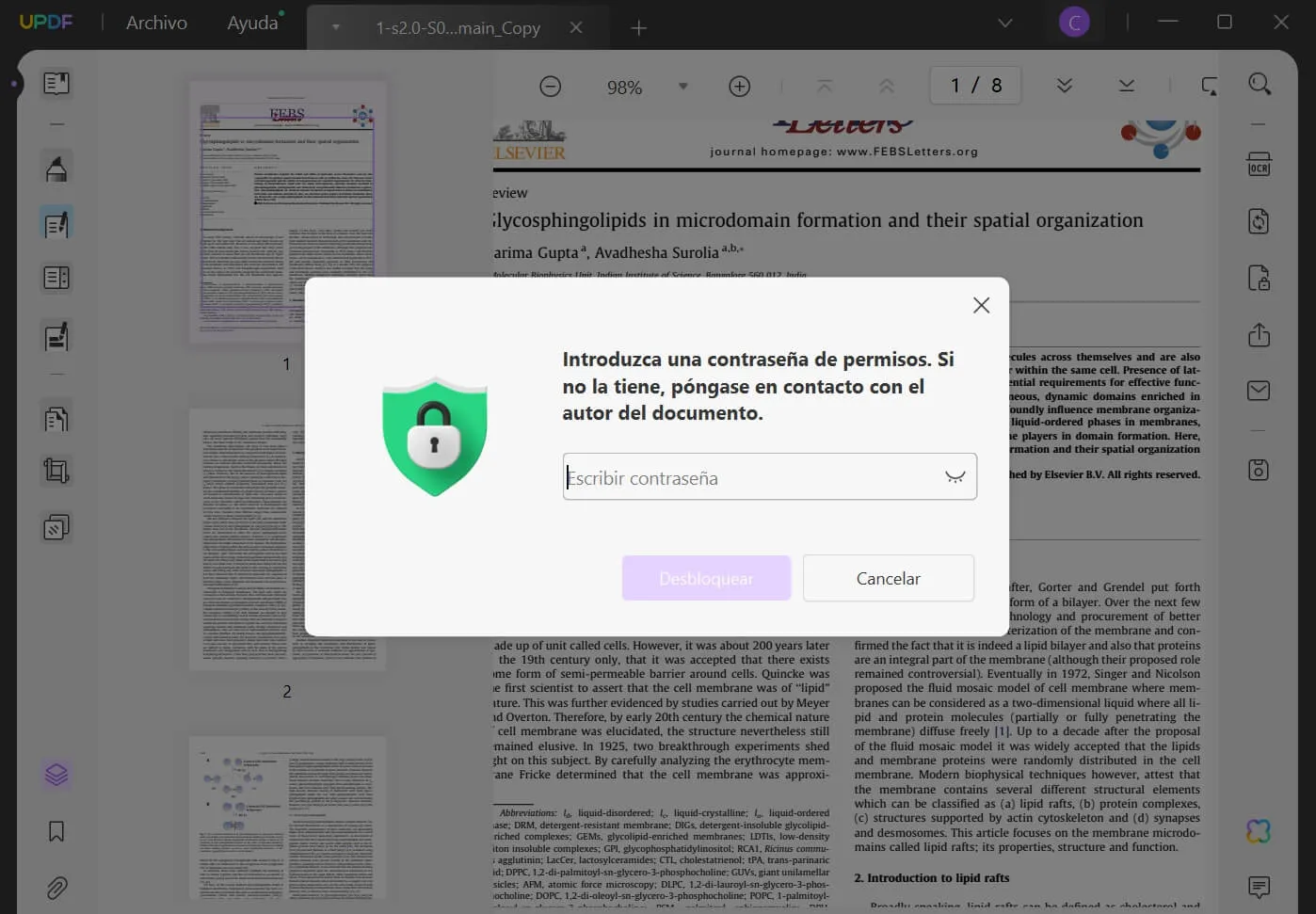 Open the Open Password Protect PDF to convert to excel on windows