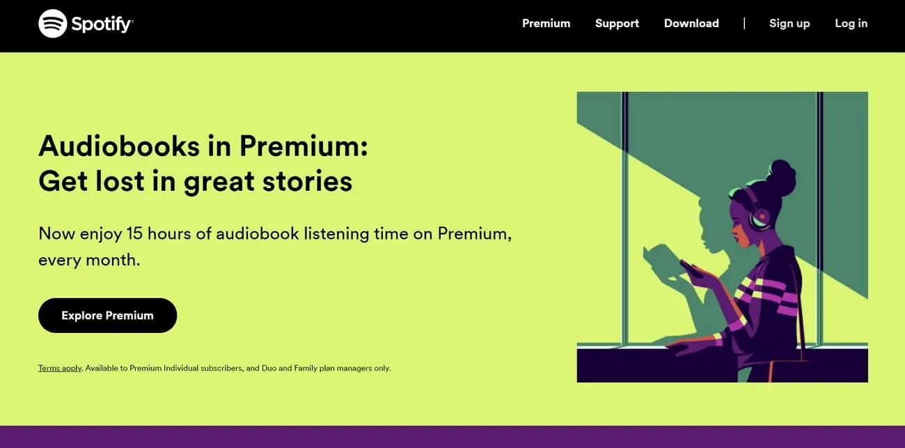 spotify free audiobook website