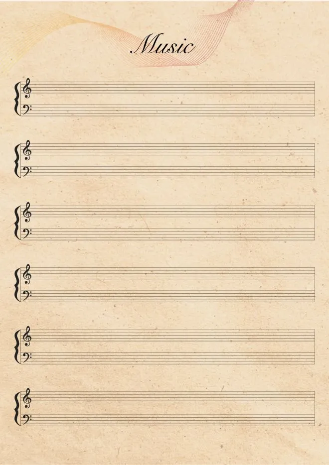 PDF de Partitura em Branco