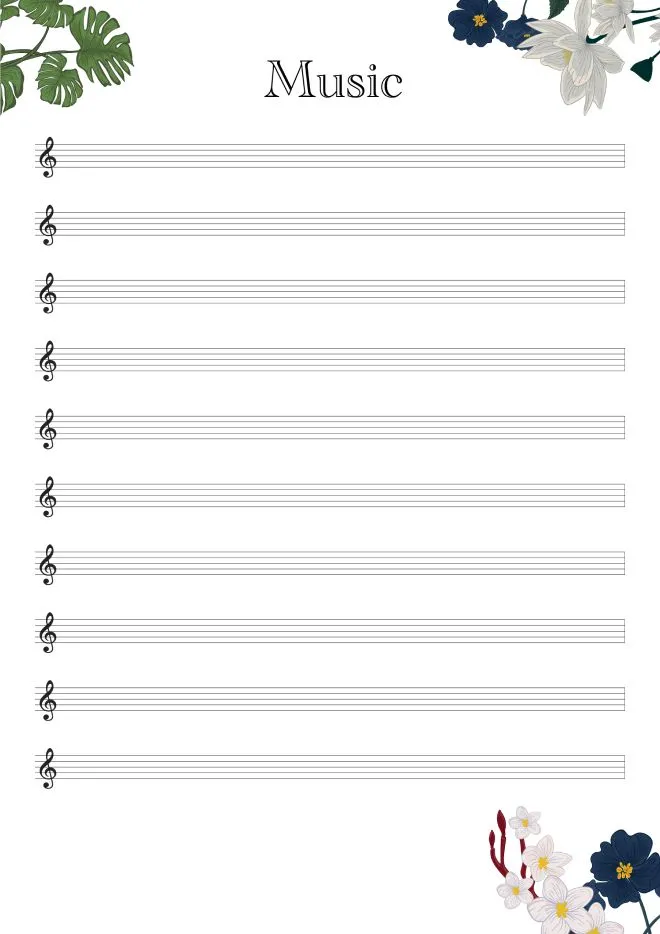 PDF de Partitura em Branco