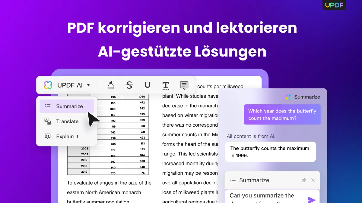 PDF korrigieren und lektorieren: AI-gestützte Lösungen