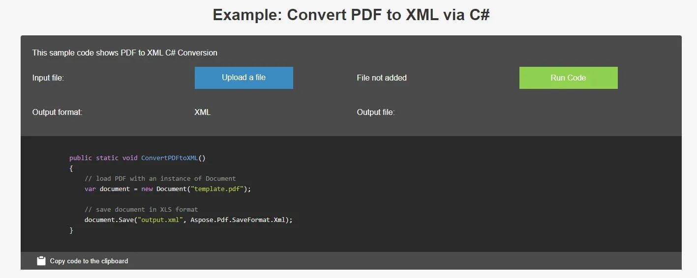 xml pdf aspose