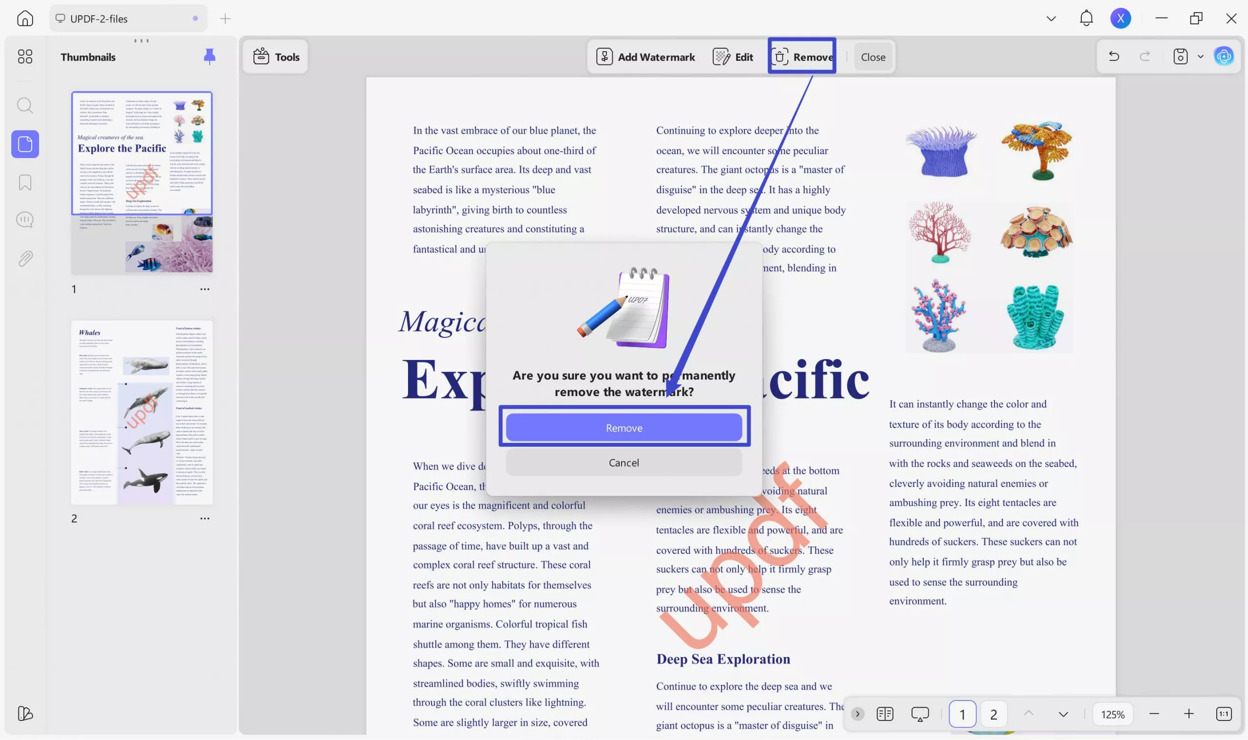 ai watermark remover updf