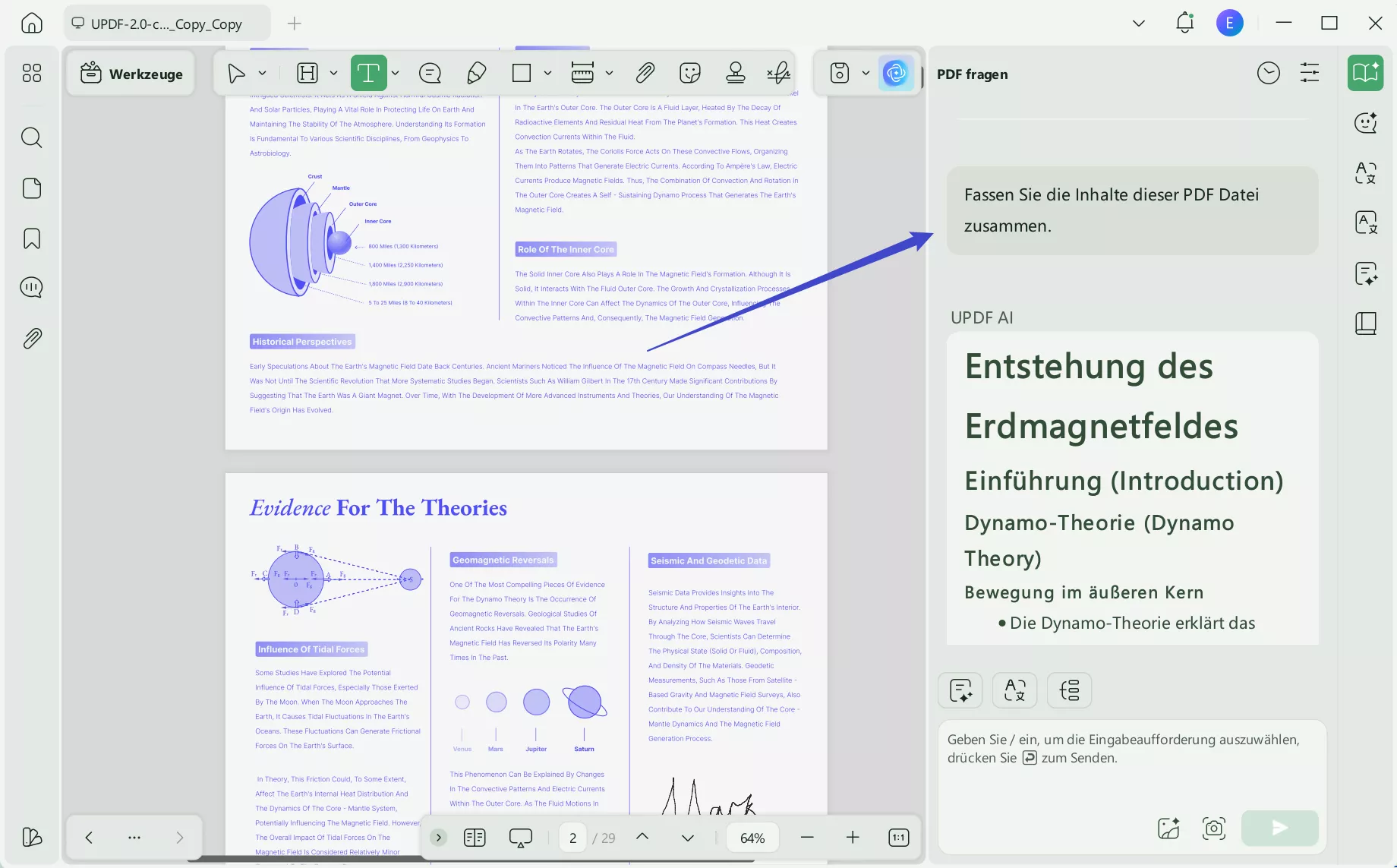 Umfassende Zusammenfassung