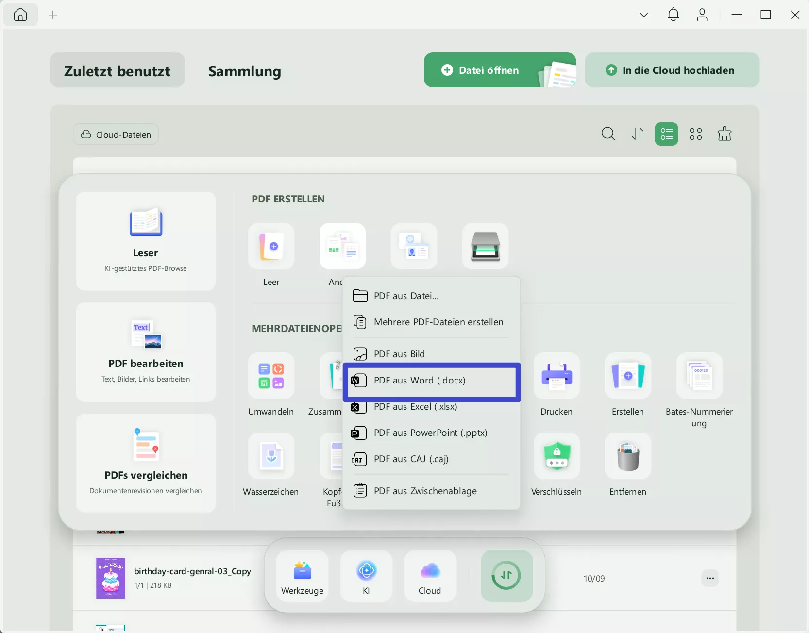 PDF aus Word erstellen