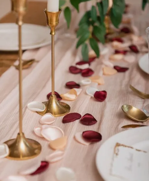 valentine's day dinner table decoration ideas Rose