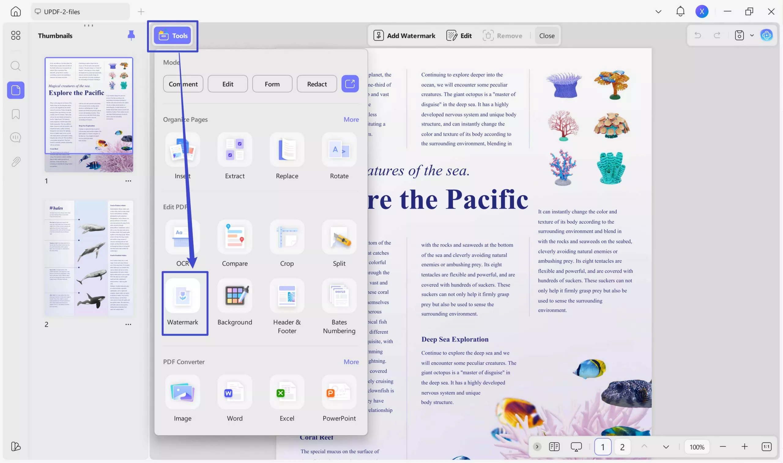 ai watermark remover updf