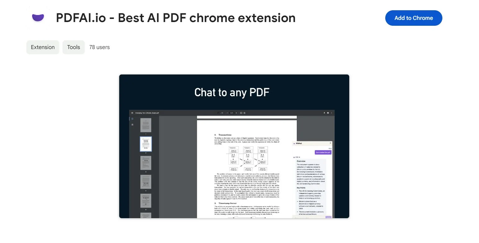 pdf ai extension pdfai.io 