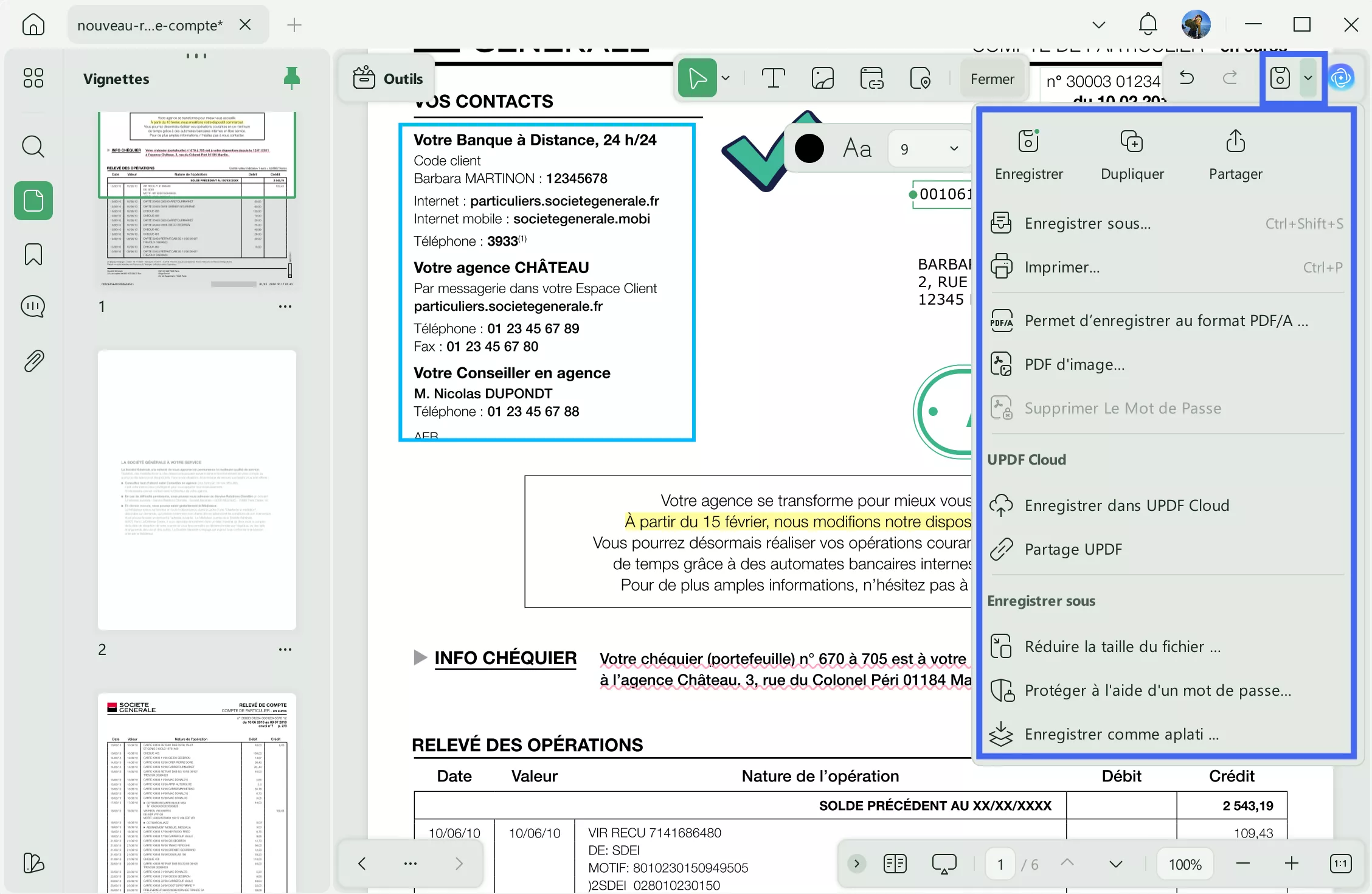 modifier date création pdf
