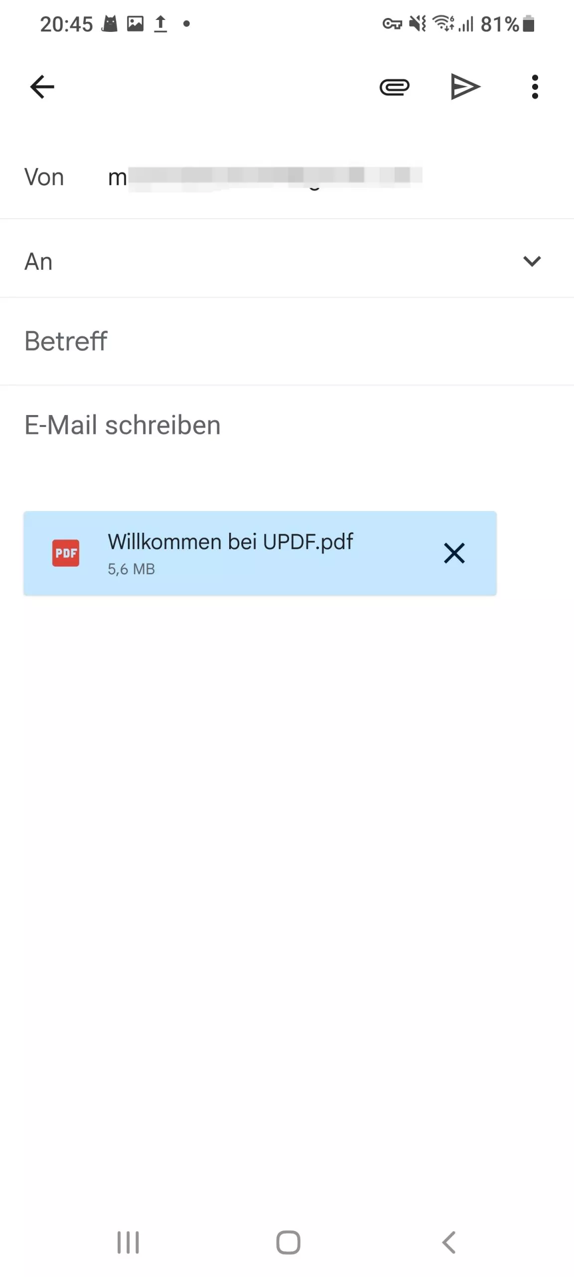 E-Mail-PDF mit updf auf Android