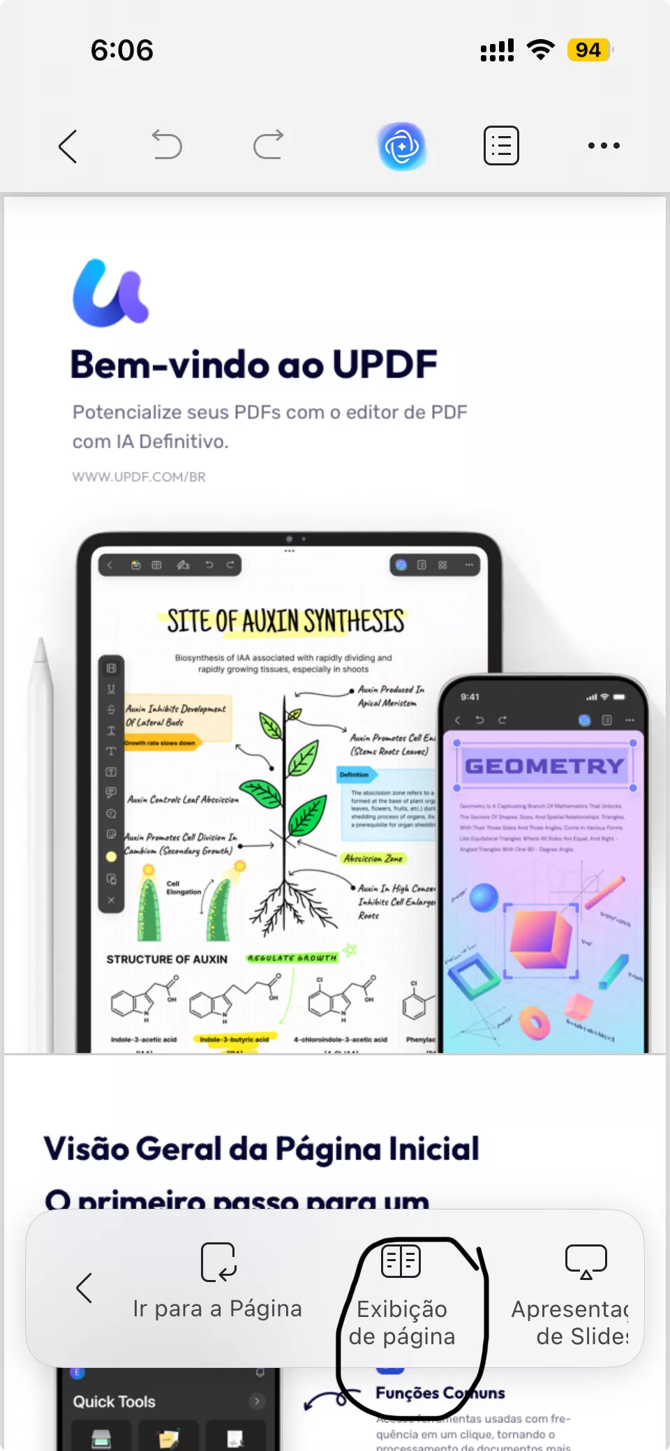 como abrir pdf no iphone