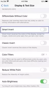 反轉 iOS 系統與 PDF 文件顏色